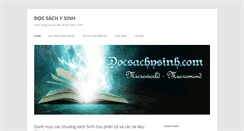Desktop Screenshot of docsachysinh.com